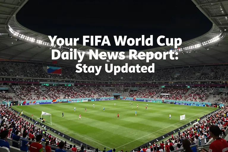 Your FIFA World Cup Daily News Report: Stay Updated
