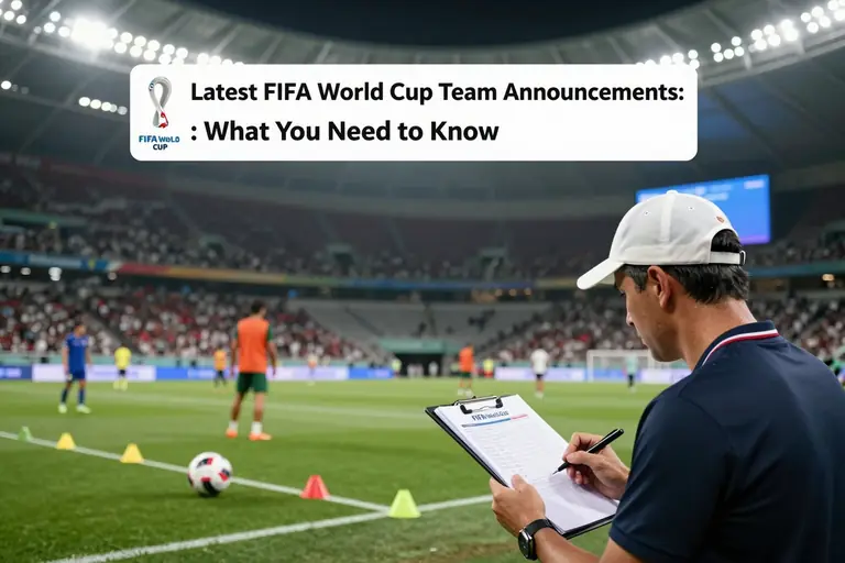 Latest FIFA World Cup Team Announcements: What You Need to Know