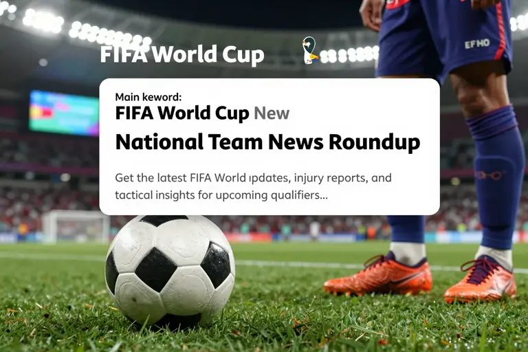 FIFA World Cup National Team News Roundup