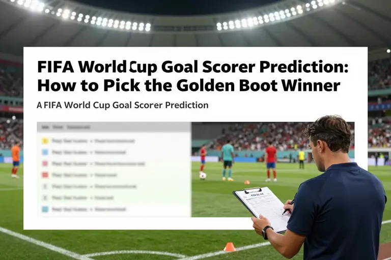 FIFA World Cup Goal Scorer Prediction: How to Pick the Golden Boot Winner