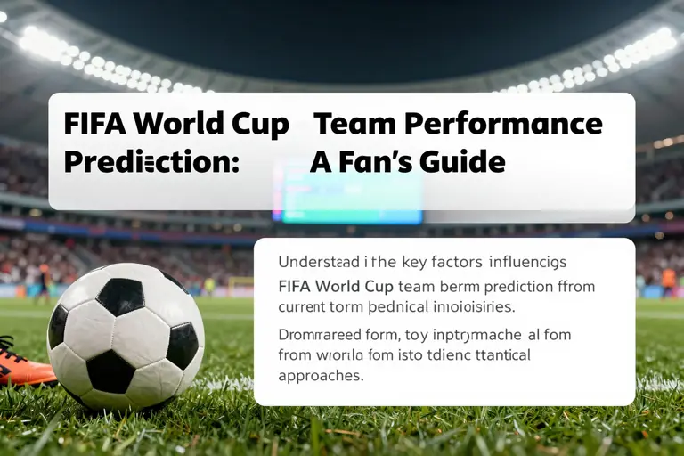 FIFA World Cup Team Performance Prediction: A Fan's Guide to Success